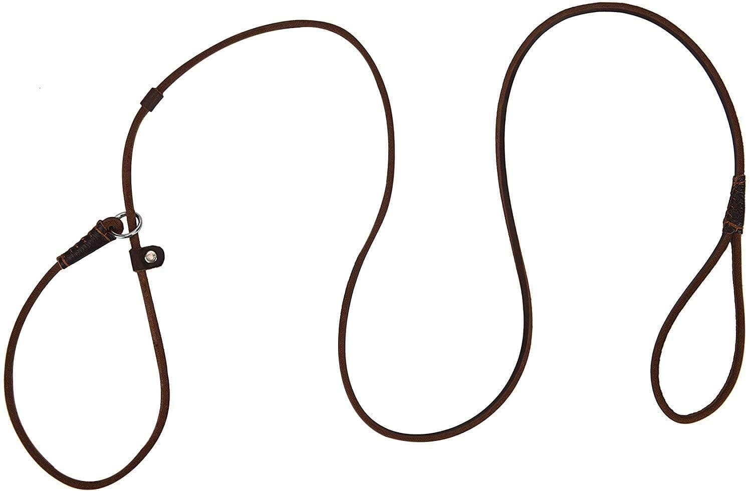 Real Leather Slip Dog Leash