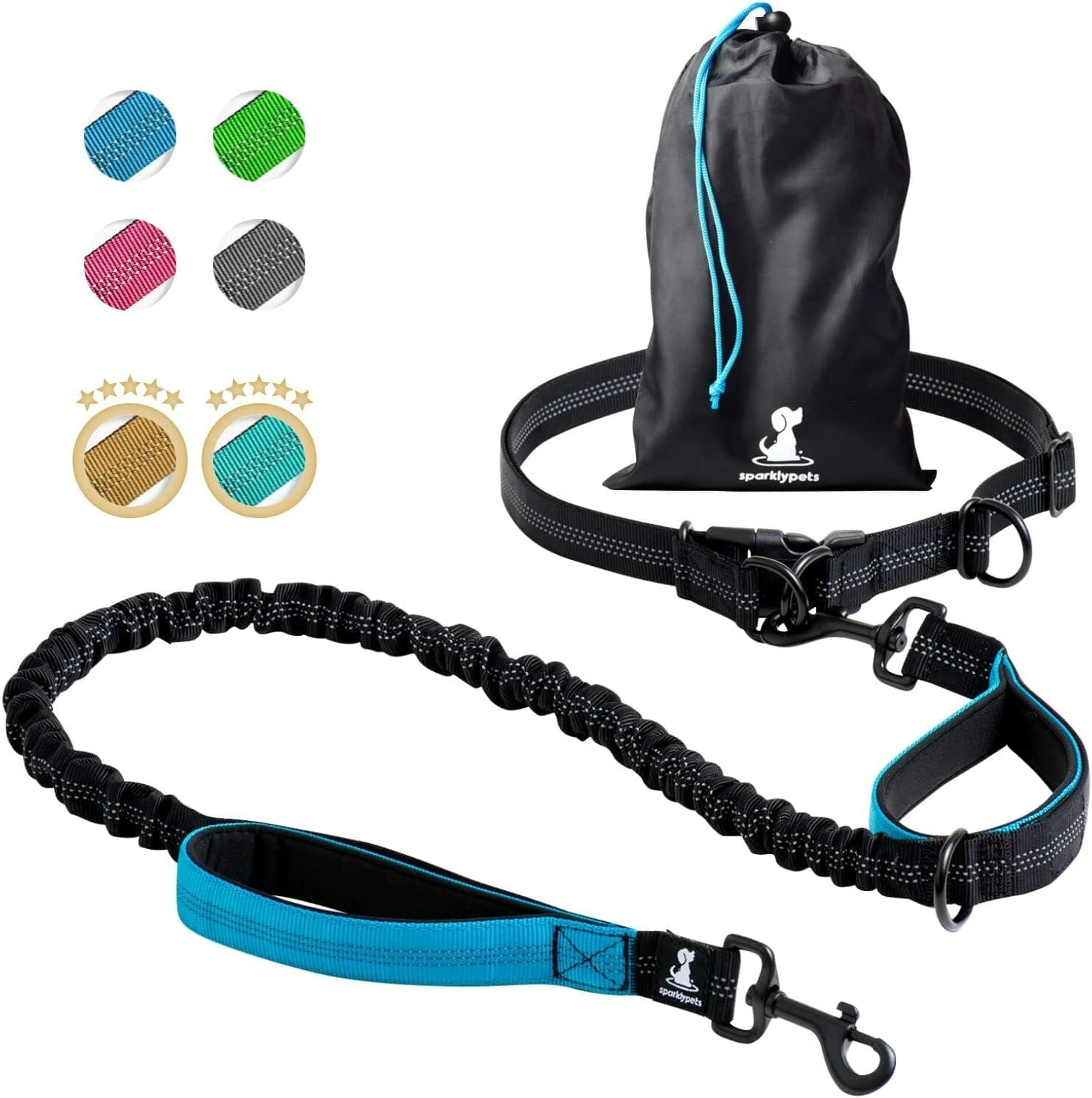 SparklyPets Hands-Free Dog Leash