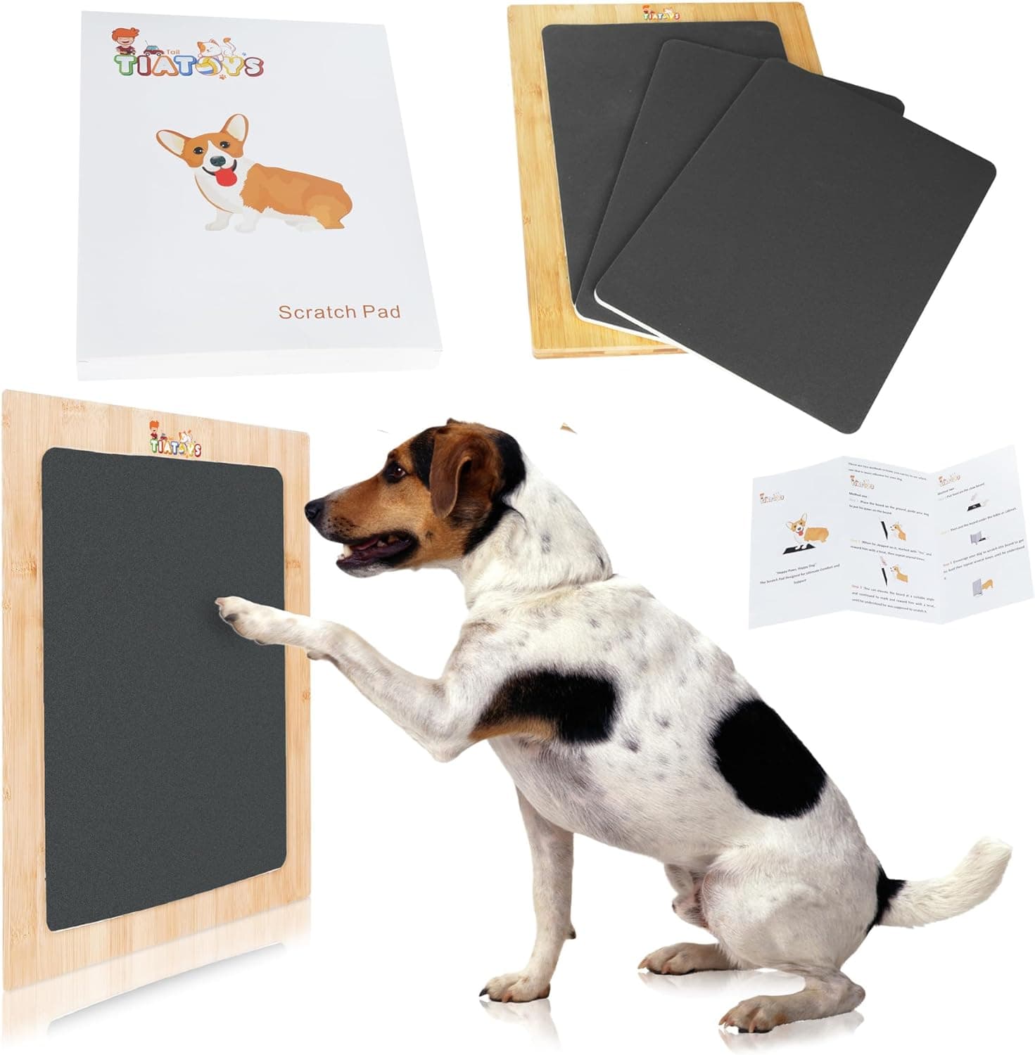 Tiatailtoys Foam Padded Dog Scratch Board