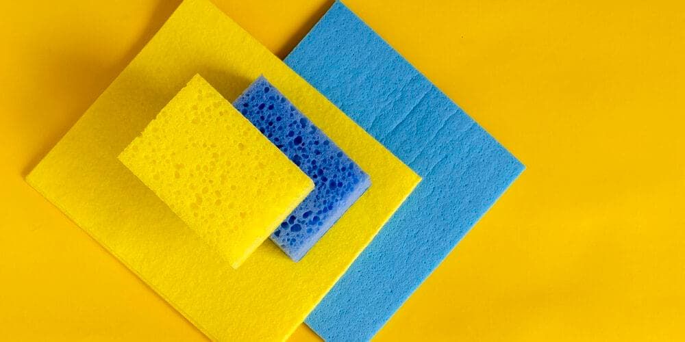 Clean with a damp sponge