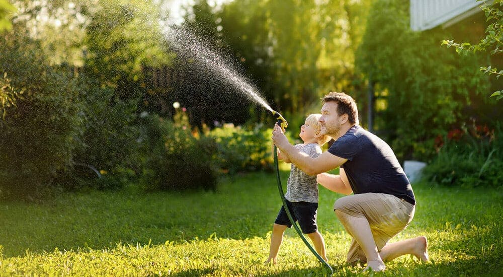 Hose down your yard regularly