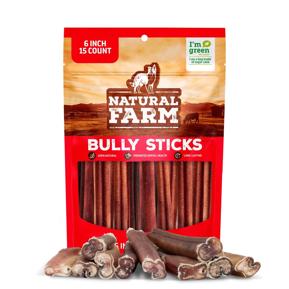 Natural Farm Odor-Free Bully Sticks (6 Inch)