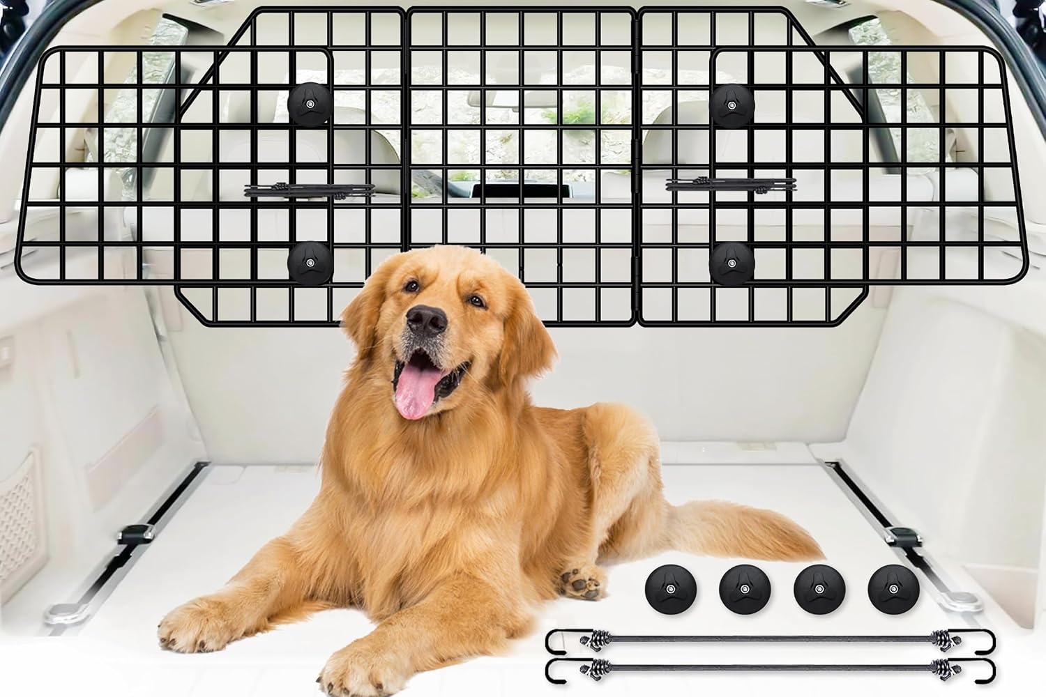 FEED GARDEN Adjustable Universal Dog Car Barrier