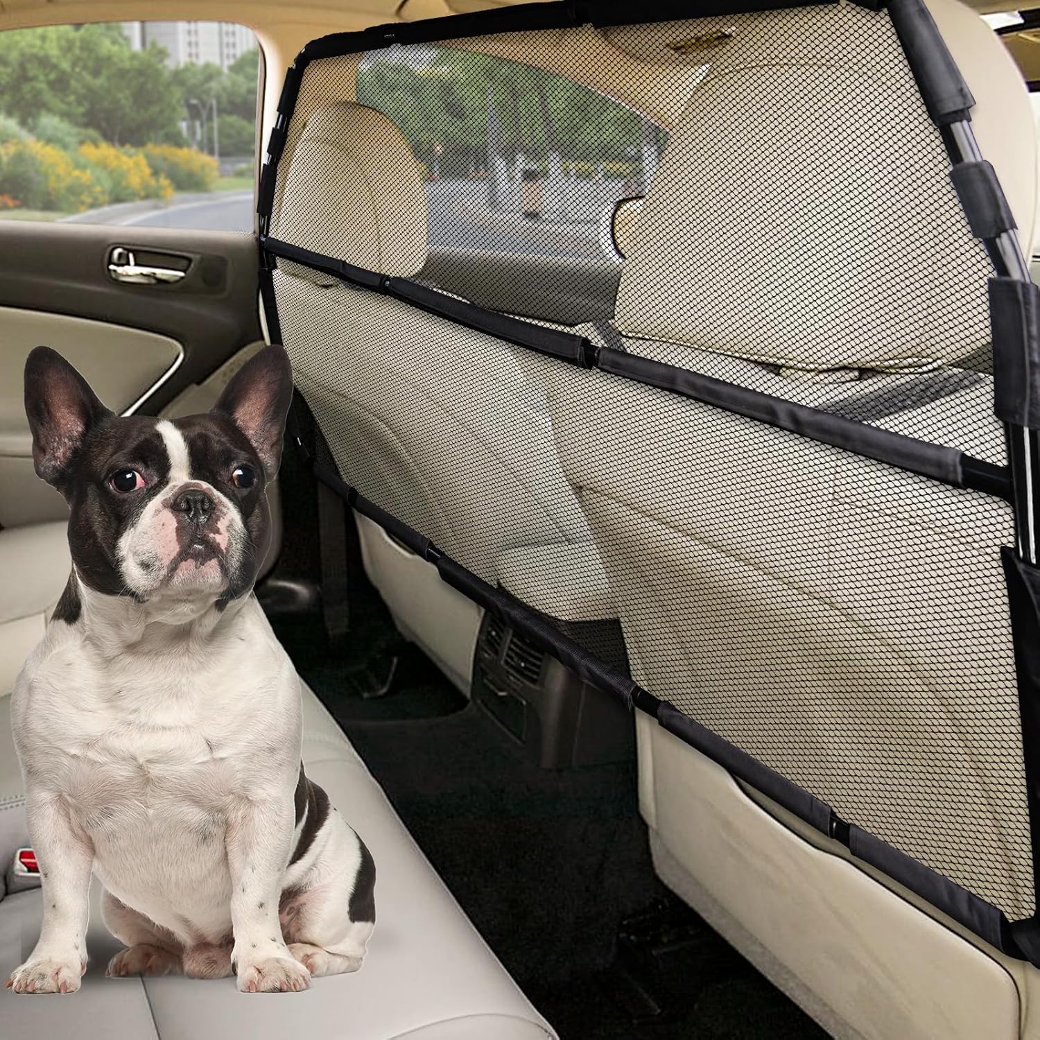 Snagle Paw Dog Car Barrier — Escape-Proof, 50" Wide