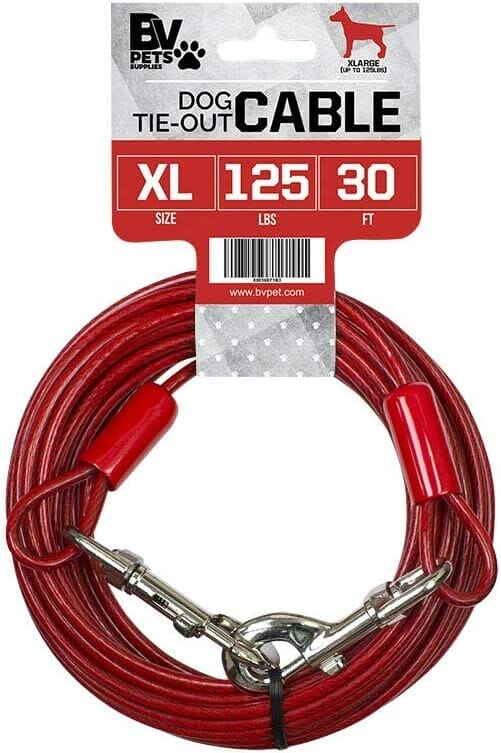 BV Pet Tie Out Cable - up to 30 feet