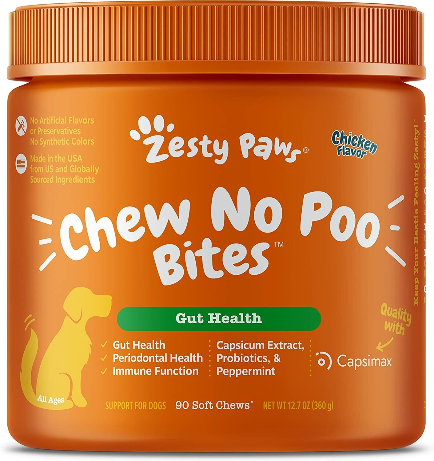 Zesty Paws Chew No Poo Bites