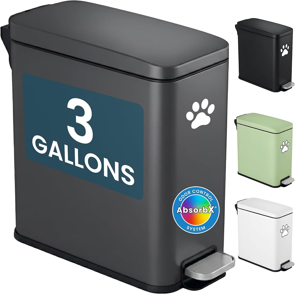 iTouchless 3-Gallon AbsorbX Outdoor Can