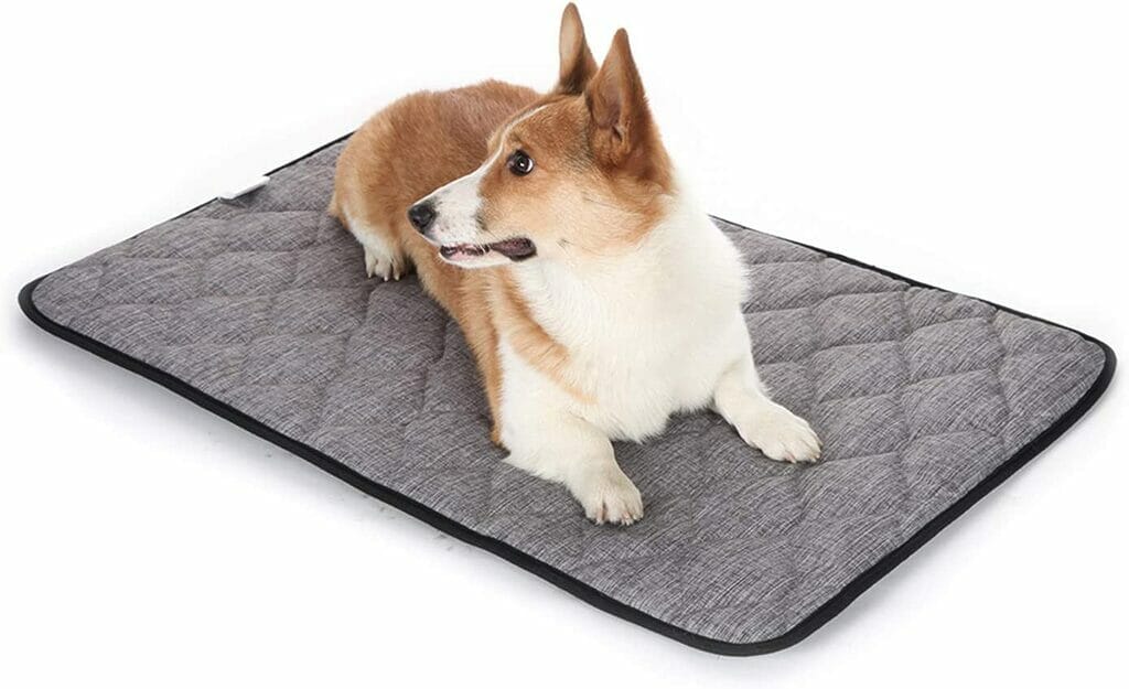 QIAOQI Dog Bed Kennel Pad Crate Mat