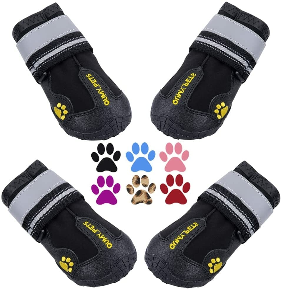 QUMY Dog Boots Paw Protectors