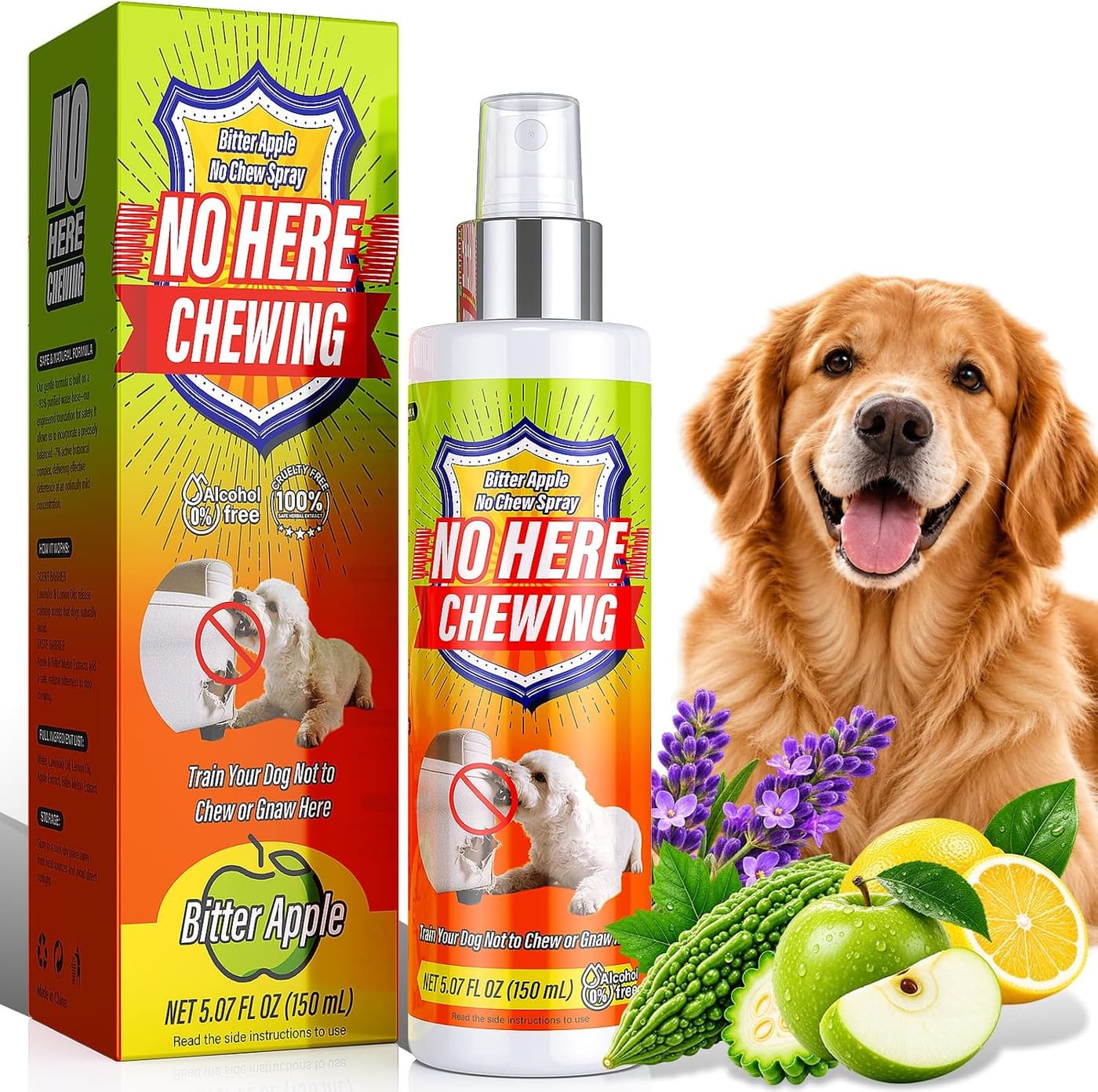 Use a pet-safe chewing deterrent spray